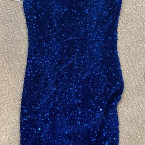 Blue Sequin Dress